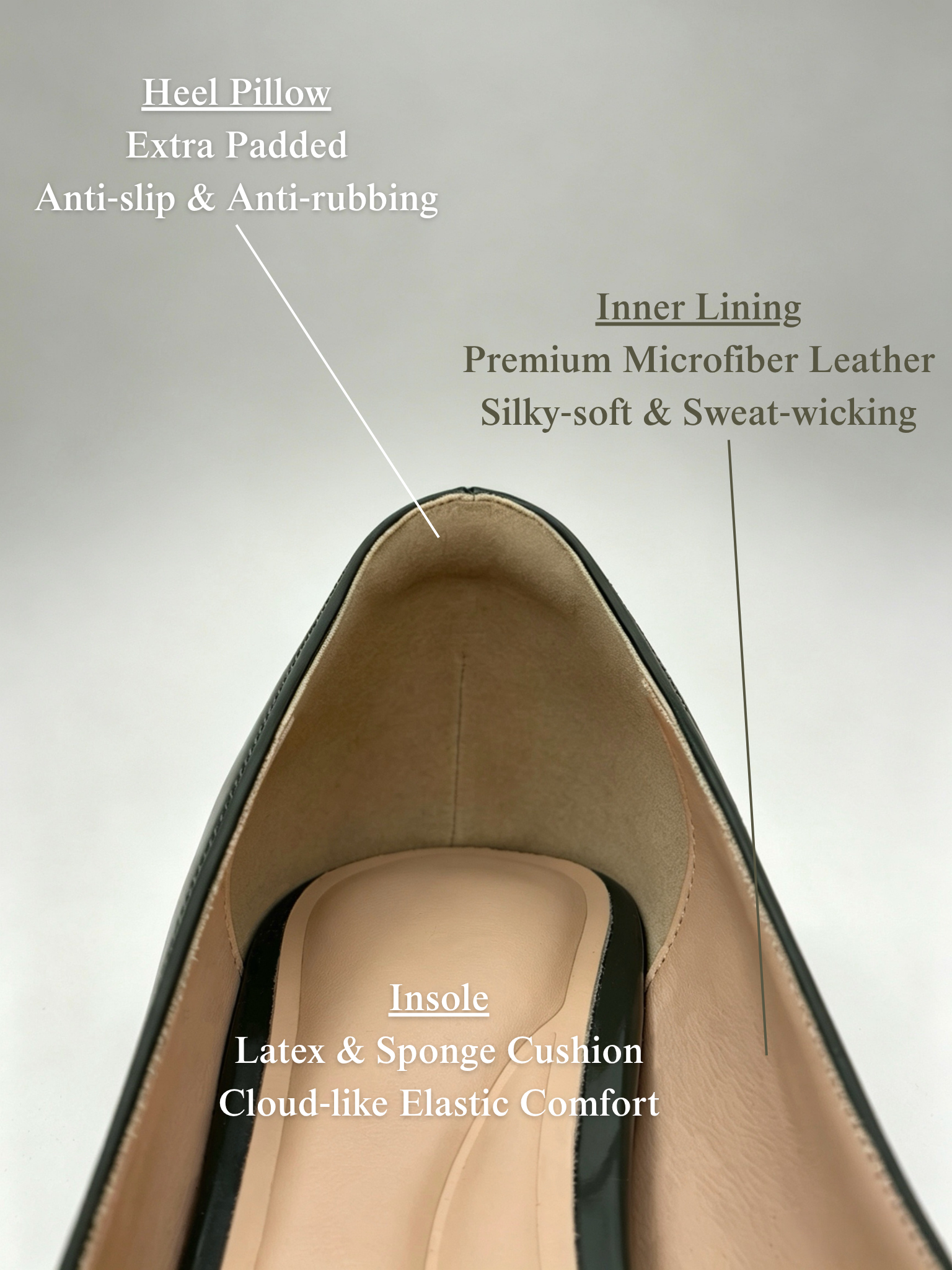 Smoky Olive Pumps